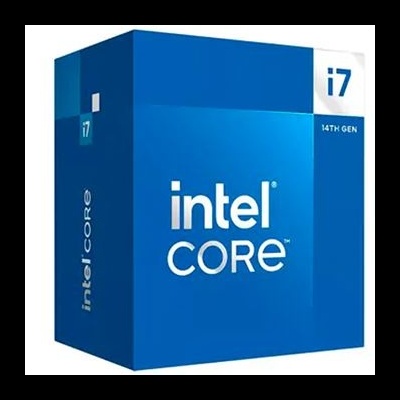 Caixa do processador Intel Core i7 14ª geração azul