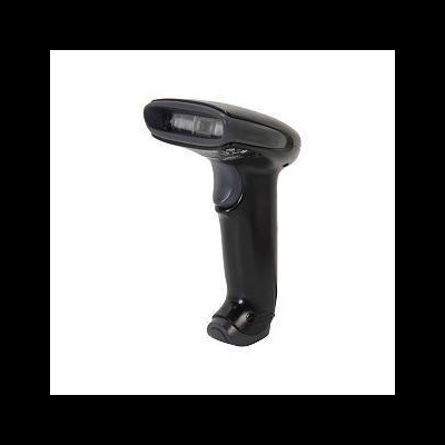 Leitor de código de barras portátil preto