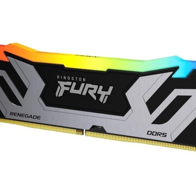 Módulo de memória RAM DDR5 Kingston Fury Renegade com iluminação RGB