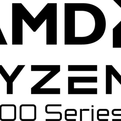 Logotipo AMD Ryzen 5000 Series preto e branco