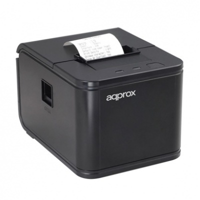 Impressora térmica preta approx com papel a sair