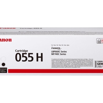 Caixa branca de cartucho de tinta Canon 055 H para impressoras