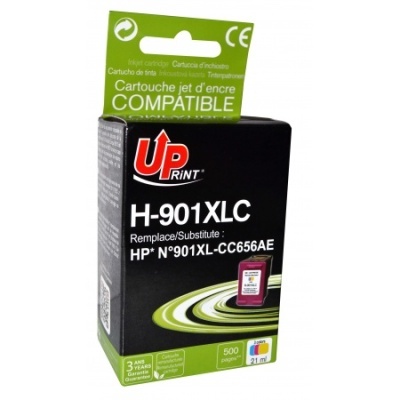 Embalagem de tinteiro substituto Up Print H-901XLC para HP