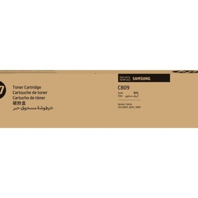 Caixa de toner HP para impressora Samsung C809 preta