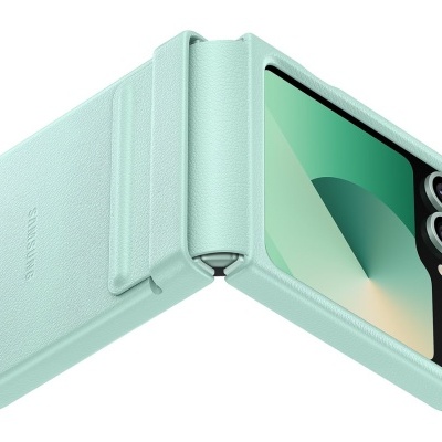 Capa Samsung dobrável verde menta com textura