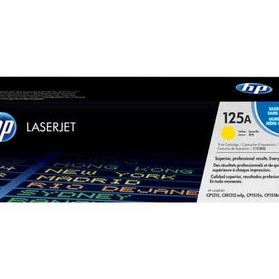 Embalagem HP LaserJet toner 125A preto CE542A