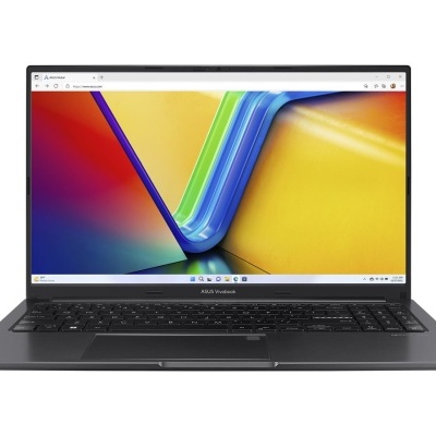 Computador portátil ASUS ExpertBook cinzento com ecrã colorido aberto