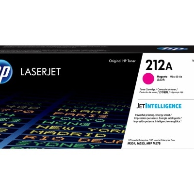 Embalagem de toner HP LaserJet 212A magenta