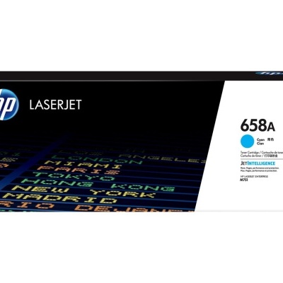 Caixa de toner HP LaserJet 658A ciano