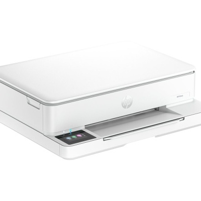 Impressora multifunções HP branca com painel tátil colorido