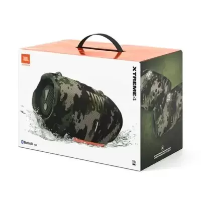 Caixa de altifalante Bluetooth JBL Xtreme 4 em padrão camuflado verde e preto