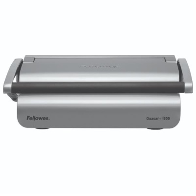 Plastificadora Fellowes Quasar 500 cinza com detalhes pretos
