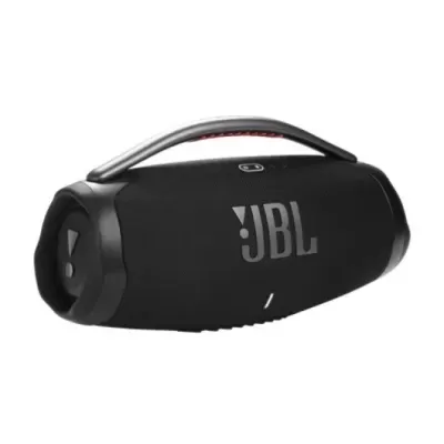 Coluna Bluetooth JBL preta portátil com punho