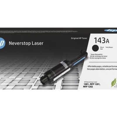 Caixa de toner HP Neverstop Laser 143A W1143A com imagem do toner
