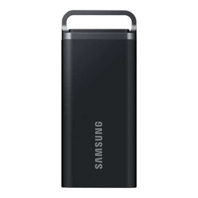 Power bank Samsung preto com alça na parte superior