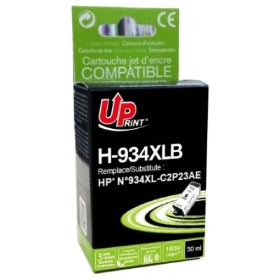 Embalagem de tinta preta para impressora Up Print H-934XLB compatível HP