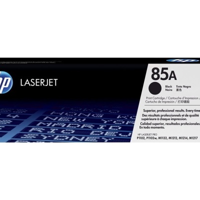 Caixa de cartucho HP LaserJet 85A preto