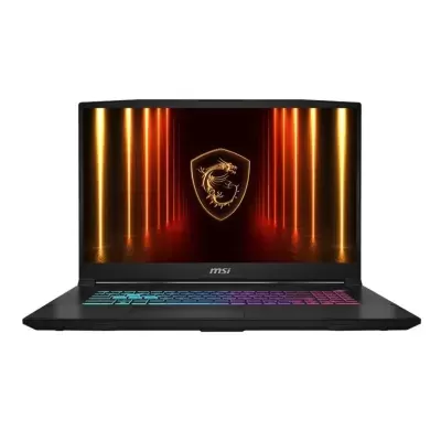 Portátil MSI com teclado RGB e ecrã com fundo iluminado
