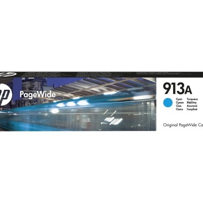 Embalagem de tinta para impressora HP PageWide 913A Cyan