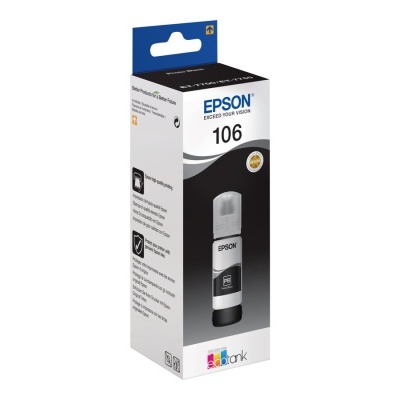 Embalagem de tinta Epson 106 preta para impressora