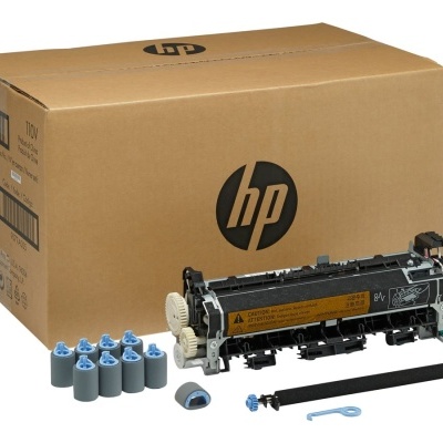 Kit de manutenção para impressora HP com toner, rolos, cilindro e caixa de papelão