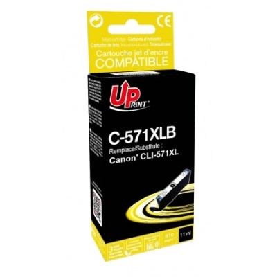 Embalagem de tinta para impressora UP PRINT C-571XLB compatível Canon CLI-571XL
