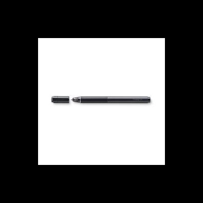 Caneta preta com tampa desencaixada