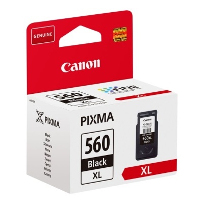 Embalagem tinta Canon PIXMA 560 Black XL
