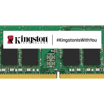 Módulo de memória RAM Kingston Technology verde com etiqueta branca e logótipo