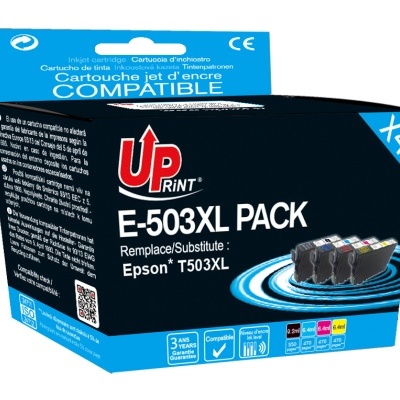 Caixa de tinta para impressora UP PRINT E-503XL PACK azul e preta