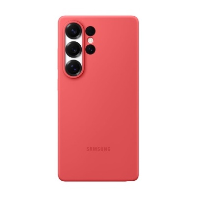 Smartphone Samsung rosa com quatro câmaras na traseira