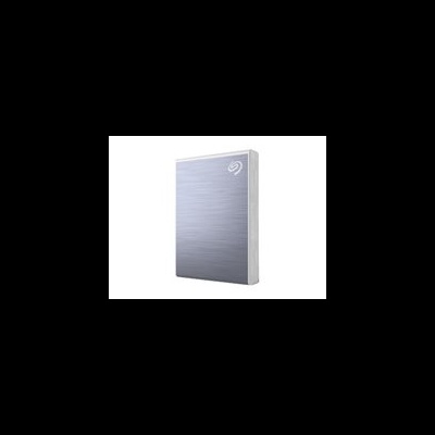 Disco rígido externo Seagate prateado com textura escovada