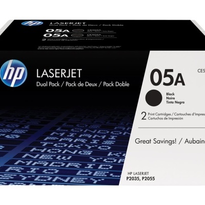 Caixa de toner HP LaserJet 05A preto pack duplo