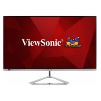 Monitor ViewSonic com ecrã plano e logótipo colorido