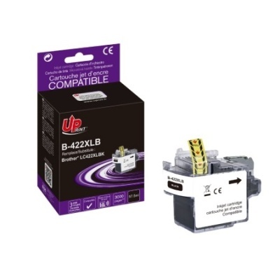 Cartucho de tinta compatível Up Print B-422XLB para impressora Brother.