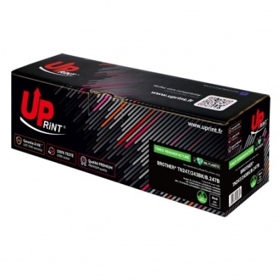 Caixa preta colorida da marca Up RINT para toner reciclado Brother TN247/TN243/DRTB