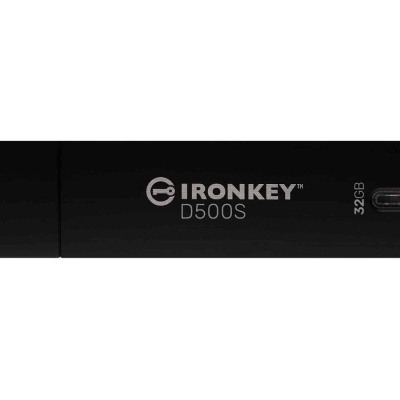 Pen USB preto IRONKEY D500S 32GB