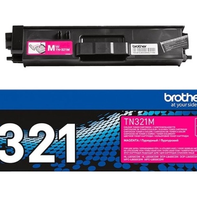 Toner Brother TN-321M magenta com caixa azul e rosa 321