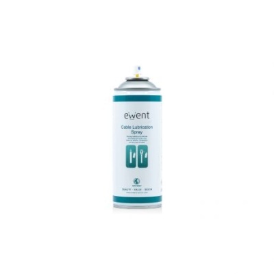 Aerozoma spray lubrificação cabos ewent branco e azul