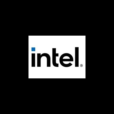 Logótipo da Intel em texto preto com ponto azul
