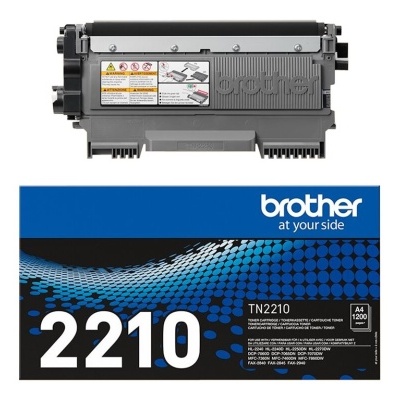 Toner Brother TN2210 preto para impressora na caixa