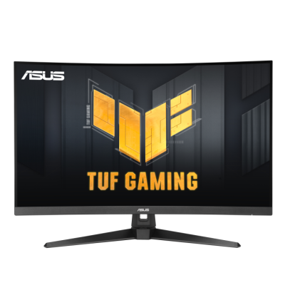 Monitor Asus TUF Gaming com ecrã curvo e suporte tripé preto