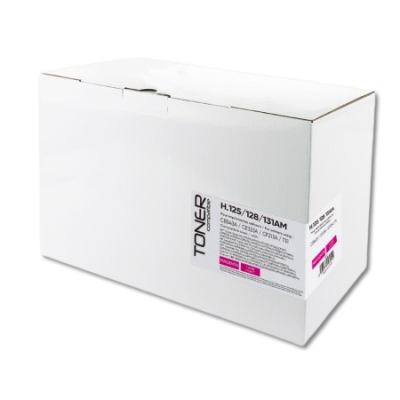 Caixa branca de toner para impressora com etiquetas de identificação