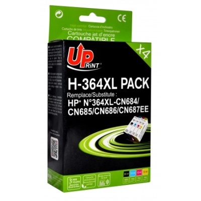 Embalagem de cartuchos de tinta compatíveis Up Print H-364XL PACK para impressoras HP