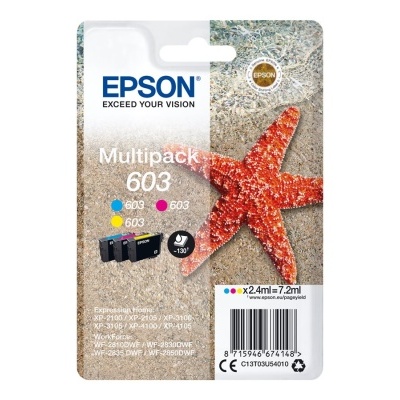 Multipack Epson 603 tinteiros ciano, magenta e amarelo