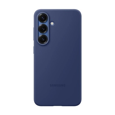 Smartphone Samsung azul com três câmaras na traseira