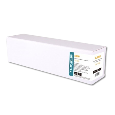 Caixa branca de toner para impressora com etiqueta B.1050 e textos em inglês.