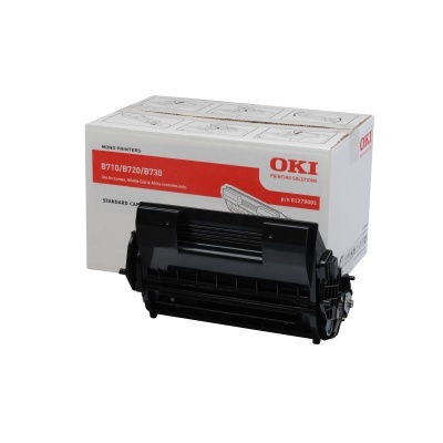 Cartucho de toner preto OKI B710 B720 B730 com caixa