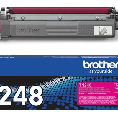 Toner Brother TN248 magenta com embalagem azul e preta