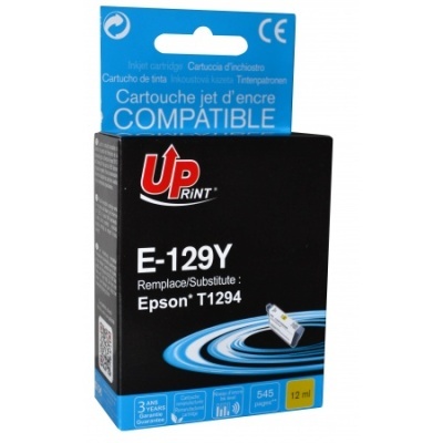 Embalagem de tinta para impressora compatível Up Print E-129Y Epson T1294